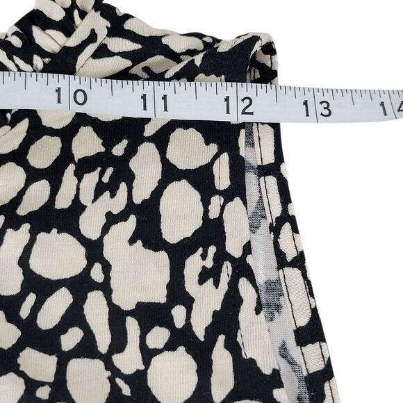 Lascana Dress  Black Tan Animal Print US size 10 Shift Maxi Sleeveless NWT - Picture 7 of 10